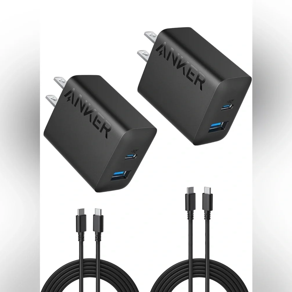 Anker Dual Port USB Wall Charger Set